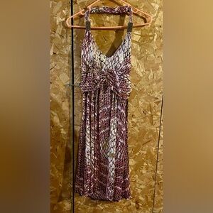 Shoreline Pink and Cream Midi Dress